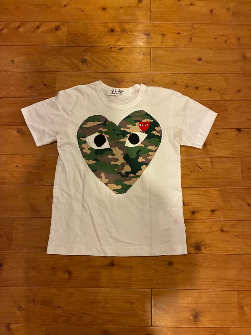 ち*み様 PLAY COMME des GARÇONS 迷彩ハートTシャツ ⚠️