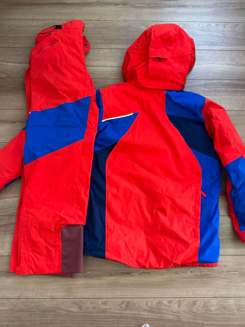 GOLDBWIN スキーウェアセット 赤/青