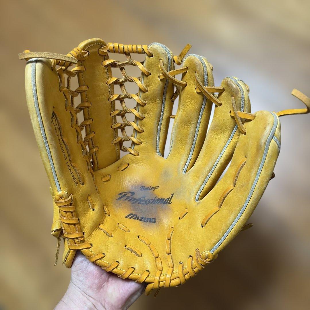 ミズノ プロフェッショナル 一般軟式 グローブ グラブ イチロー 外野用 美品