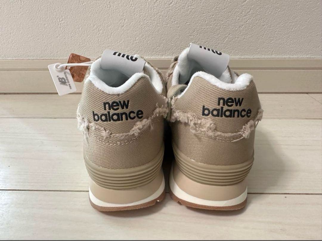 試着のみ　Miumiu×New Balance 574 スニーカー ベージュ