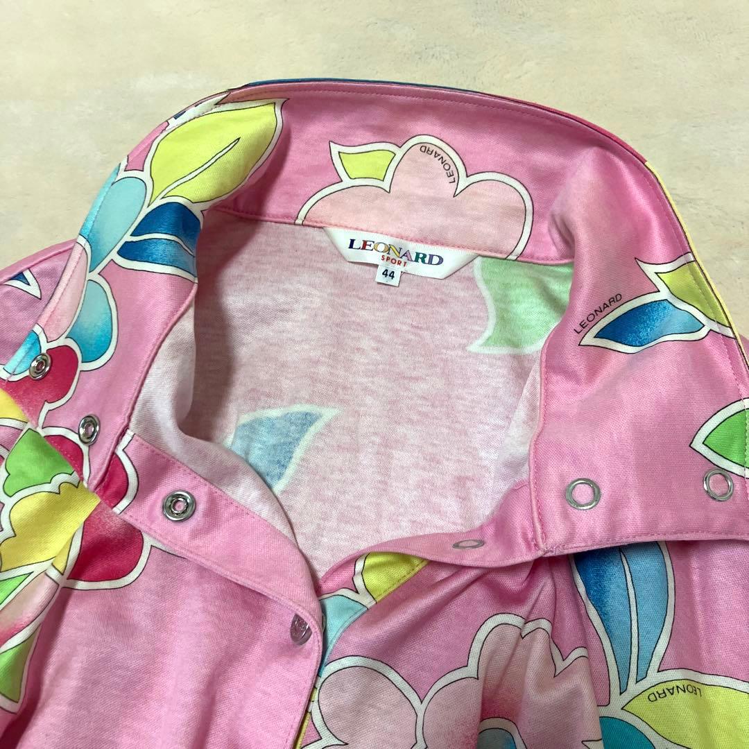★ 大きいサイズ ★ LEONARD SPORT レオナール　ポロシャツ　花柄