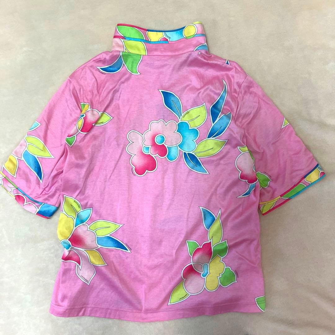 ★ 大きいサイズ ★ LEONARD SPORT レオナール　ポロシャツ　花柄