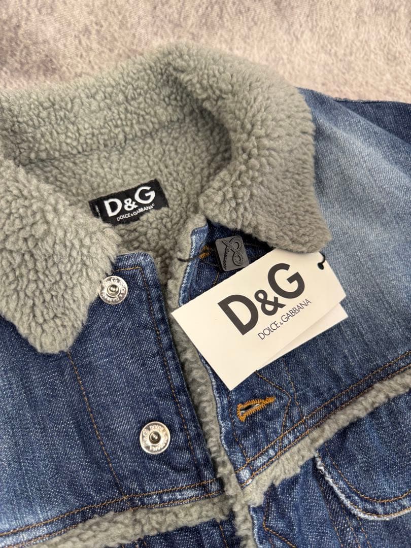 D&G ドルチェアンドガッバーナ　ボアデニムジャケット　イタリア製