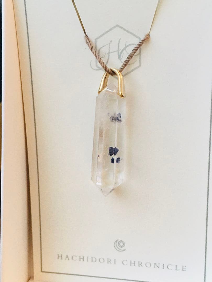 フローライトインクォーツペンダントトップ