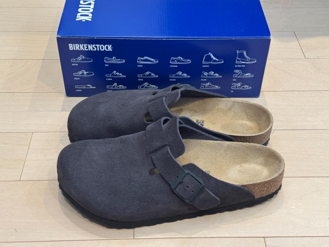 BIRKENSTOCK Boston Velvet Grey 24AW UR別注