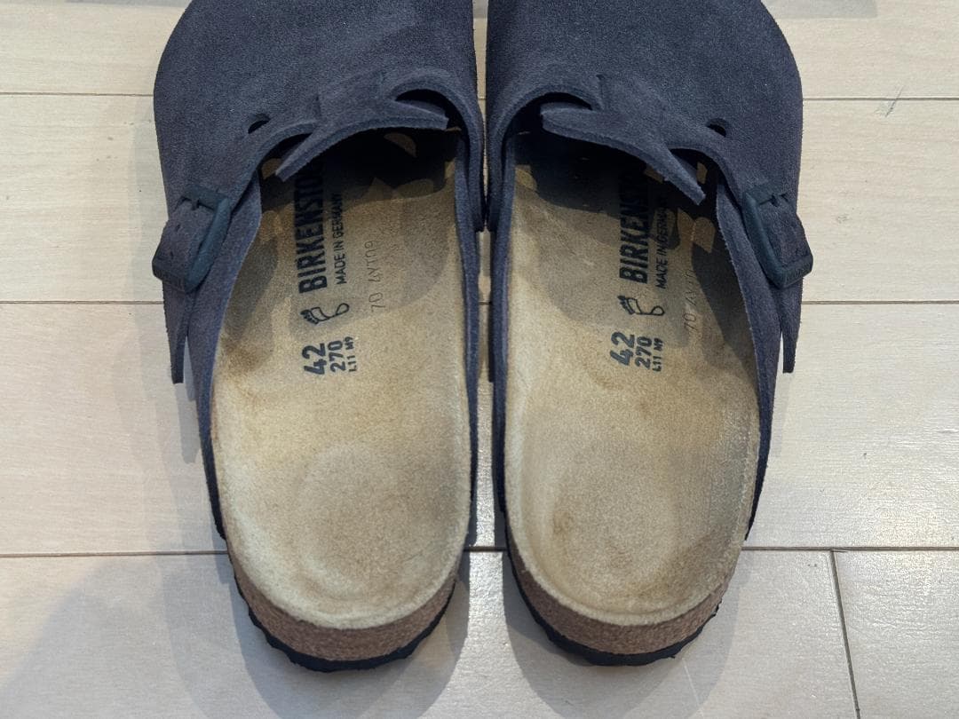 BIRKENSTOCK Boston Velvet Grey 24AW UR別注