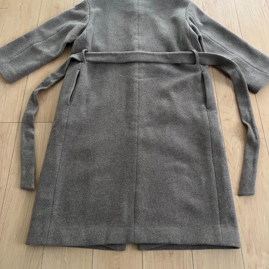 20aw Beauty & Youth ビーバー ノーカラー ロング コート M