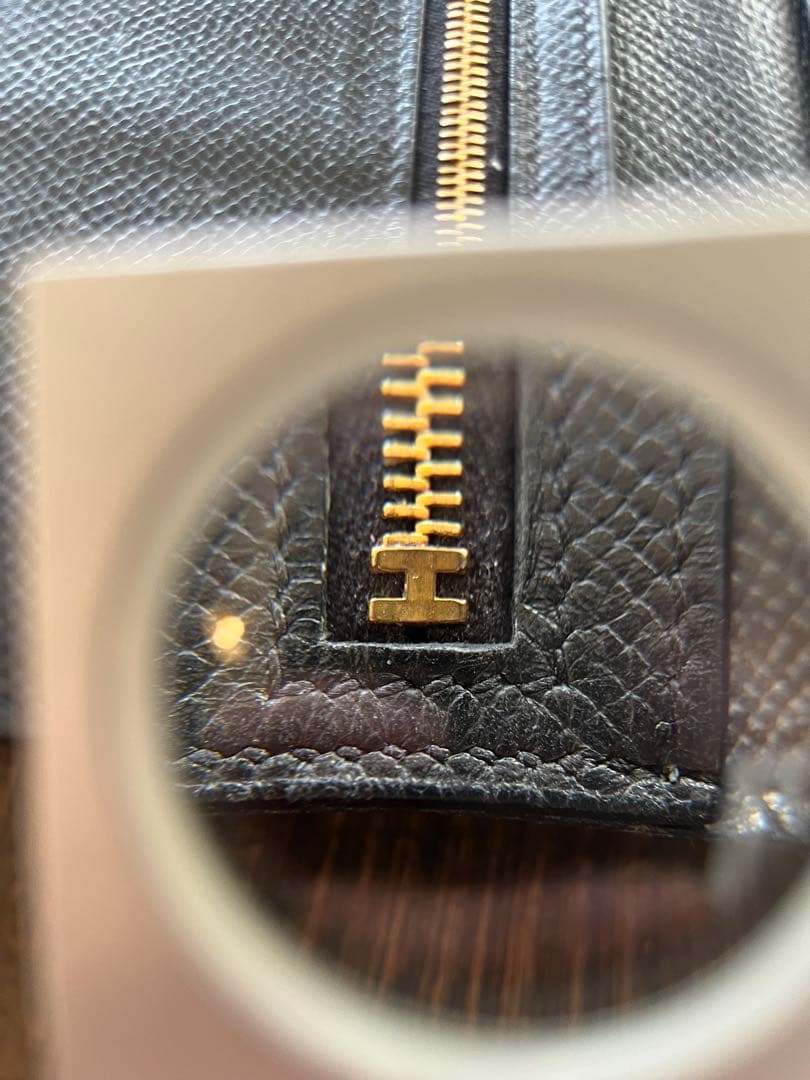 み*ん様 HERMES オールド べアン 長財布 黒