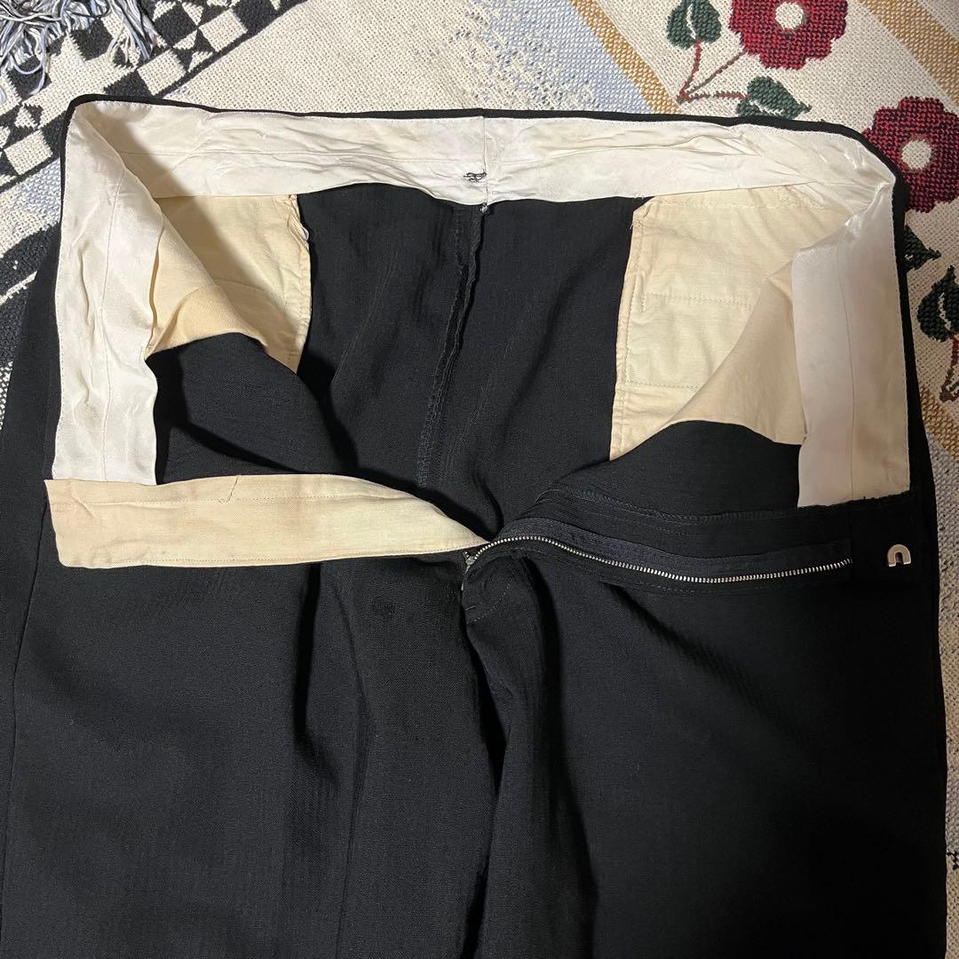 60s 50s ブラック レーヨン スラックス ロカビリー ヴィンテージ HBT