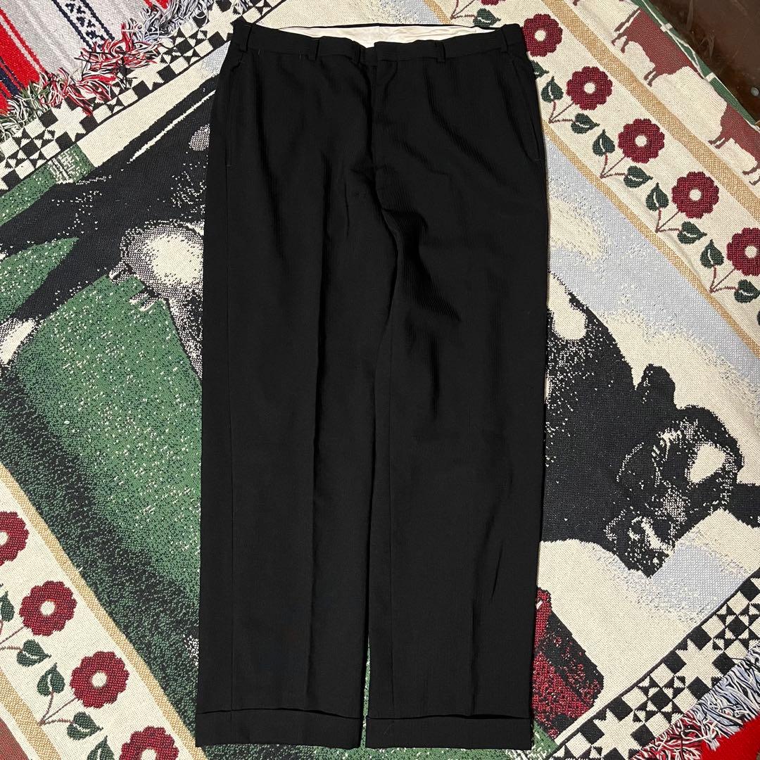 60s 50s ブラック レーヨン スラックス ロカビリー ヴィンテージ HBT