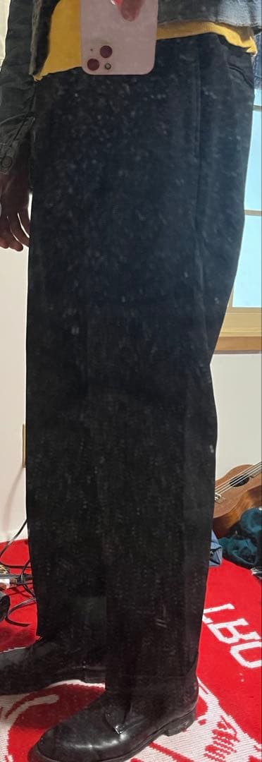 60s 50s ブラック レーヨン スラックス ロカビリー ヴィンテージ HBT