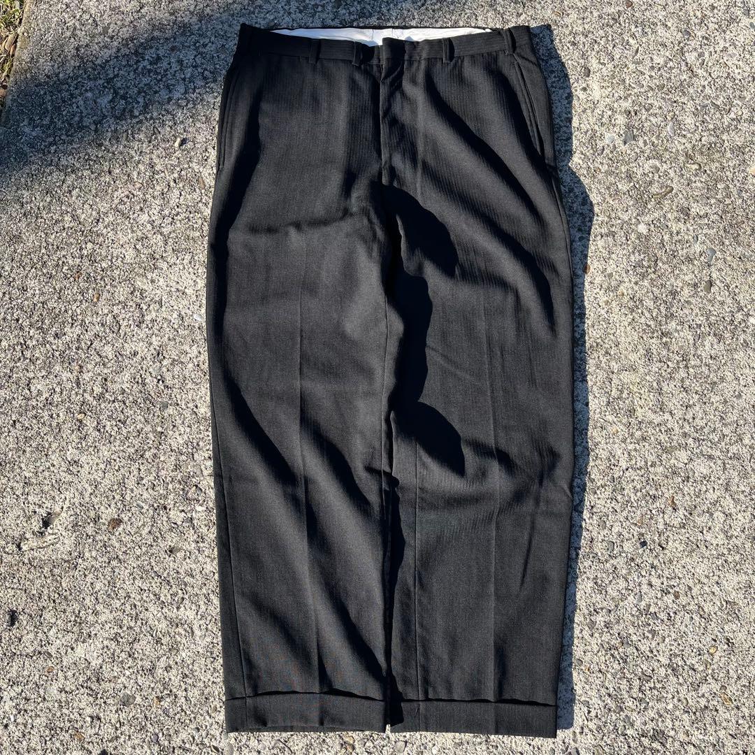 60s 50s ブラック レーヨン スラックス ロカビリー ヴィンテージ HBT