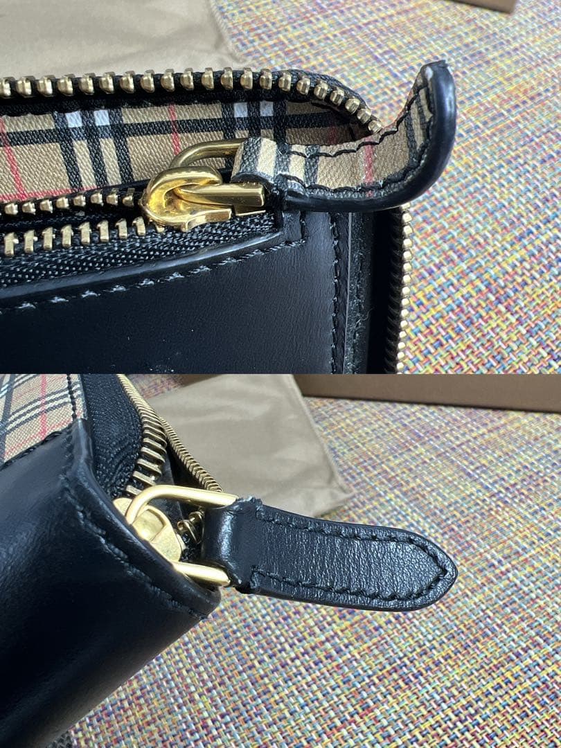 ✨極美品✨BURBERRY バーバリー ノバチェック　長財布　ラウンドファスナー