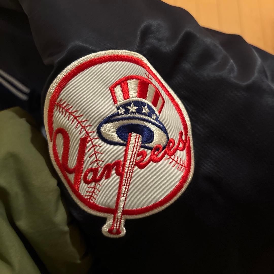 Majestic Yankees スタジャン ネイビー XL