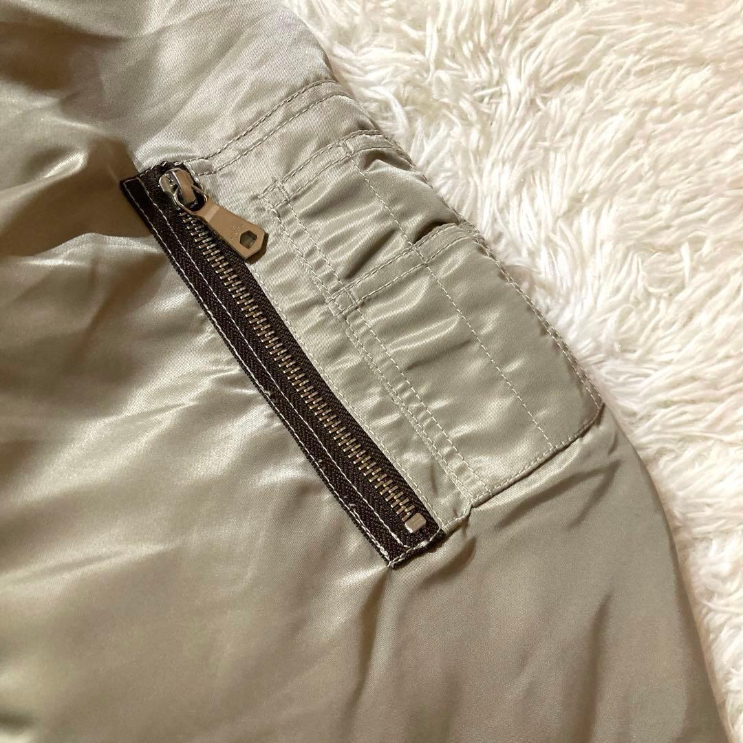 【良品】 メゾンスペシャル MA-1 フライトジャケット シルバー サイズ1