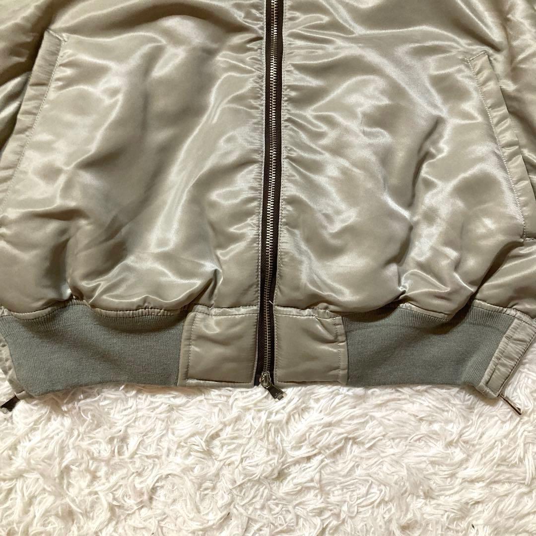 【良品】 メゾンスペシャル MA-1 フライトジャケット シルバー サイズ1