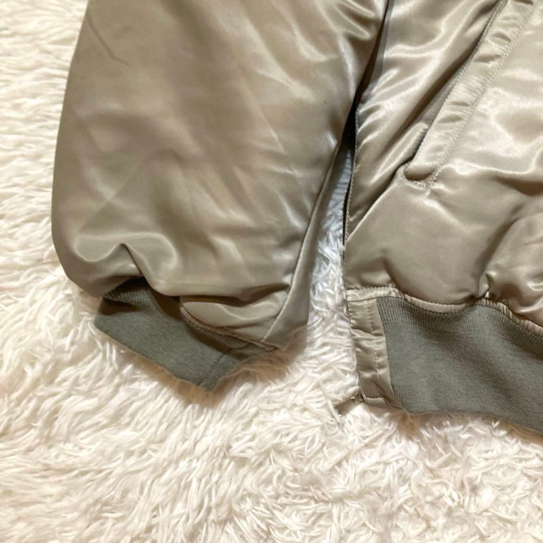 【良品】 メゾンスペシャル MA-1 フライトジャケット シルバー サイズ1