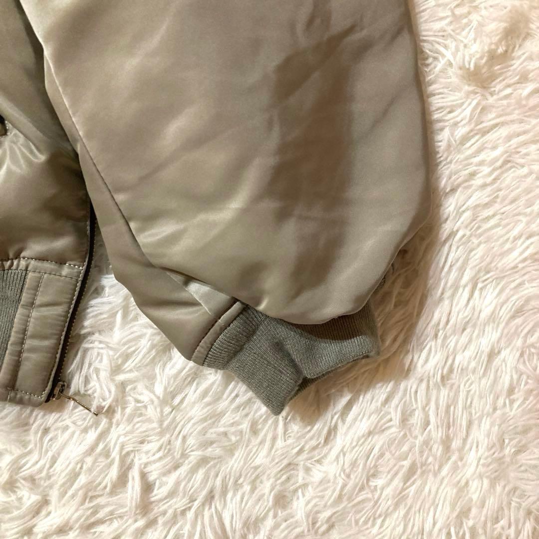 【良品】 メゾンスペシャル MA-1 フライトジャケット シルバー サイズ1