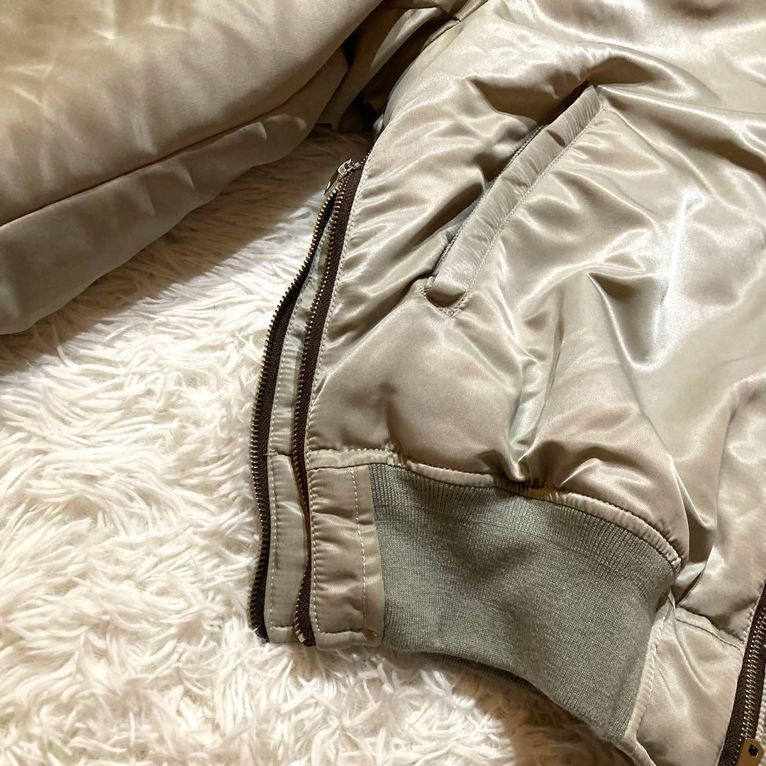 【良品】 メゾンスペシャル MA-1 フライトジャケット シルバー サイズ1