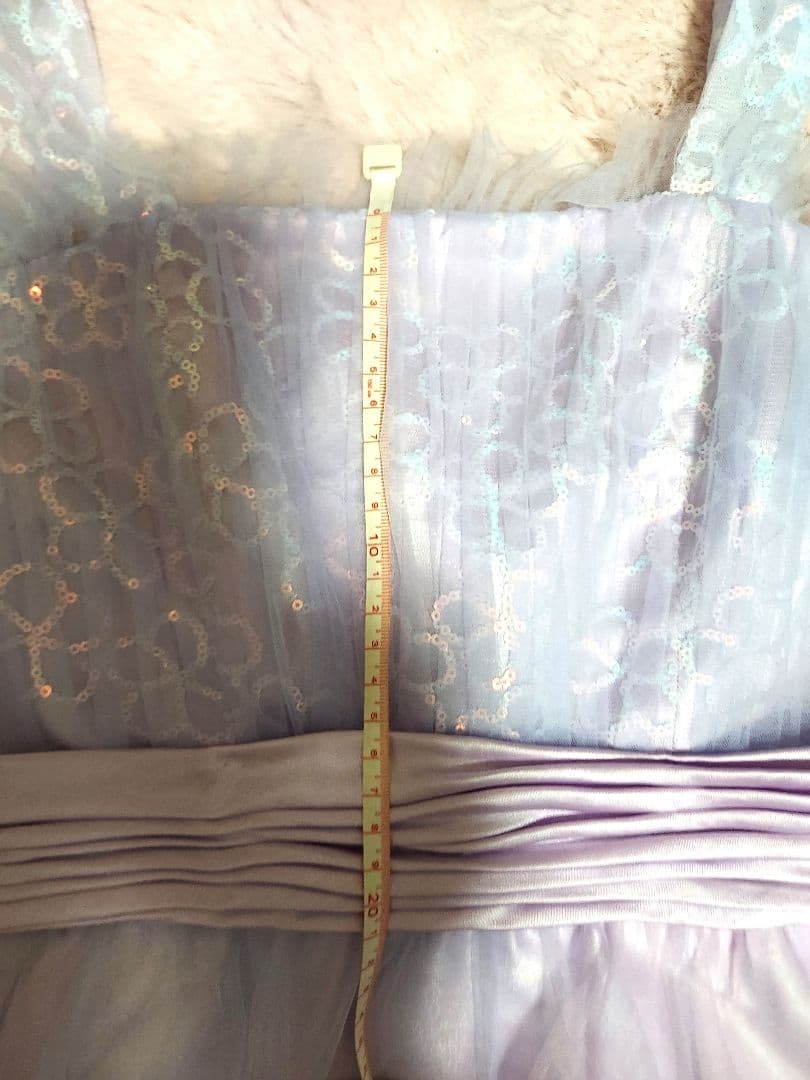 アナベル ドリーミーレインボーチュールライラックジュニアドレス