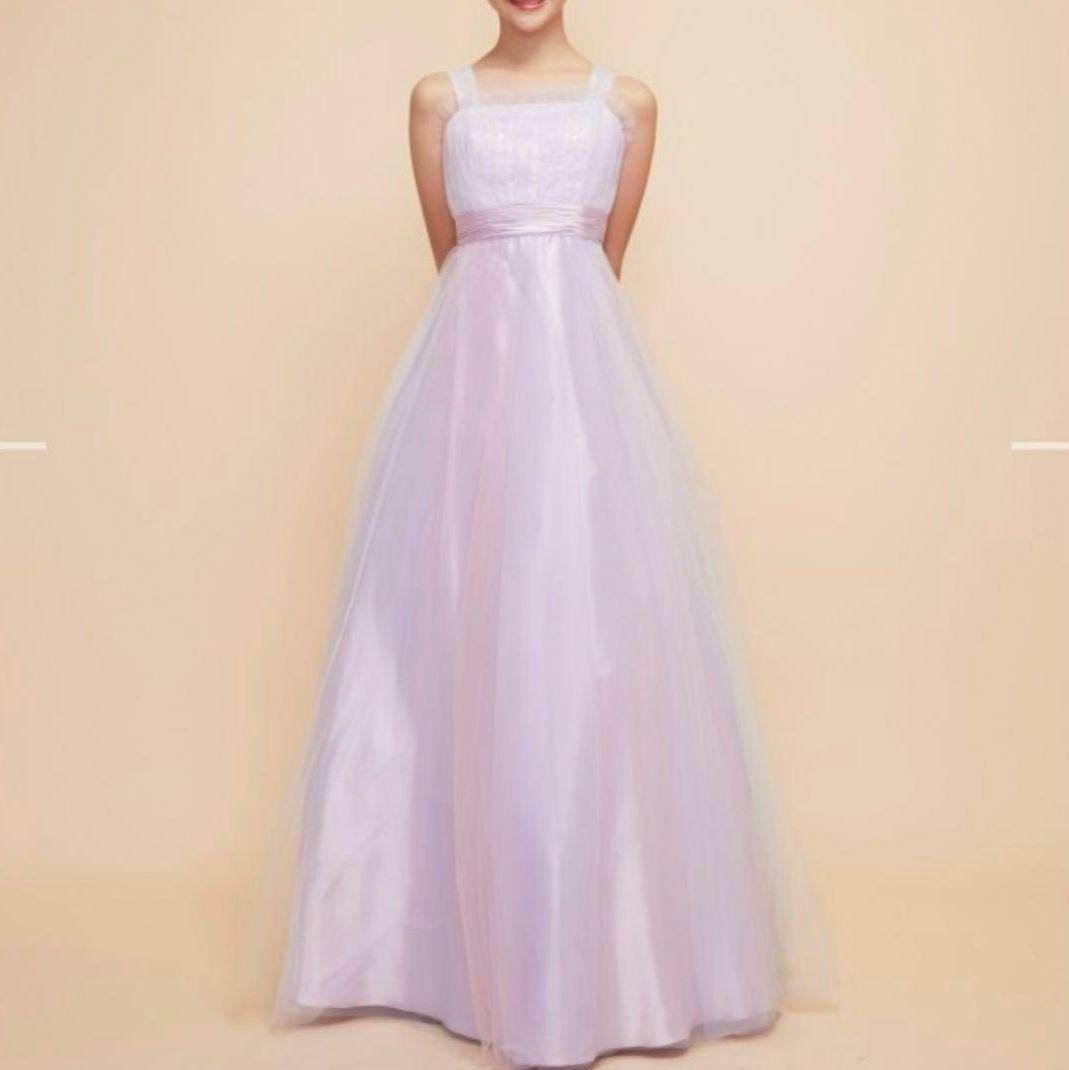 アナベル ドリーミーレインボーチュールライラックジュニアドレス