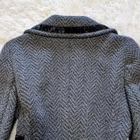 極美品✨️マックスマーラ MAX&Co ヘリンボーン 女優襟ロングコート 38