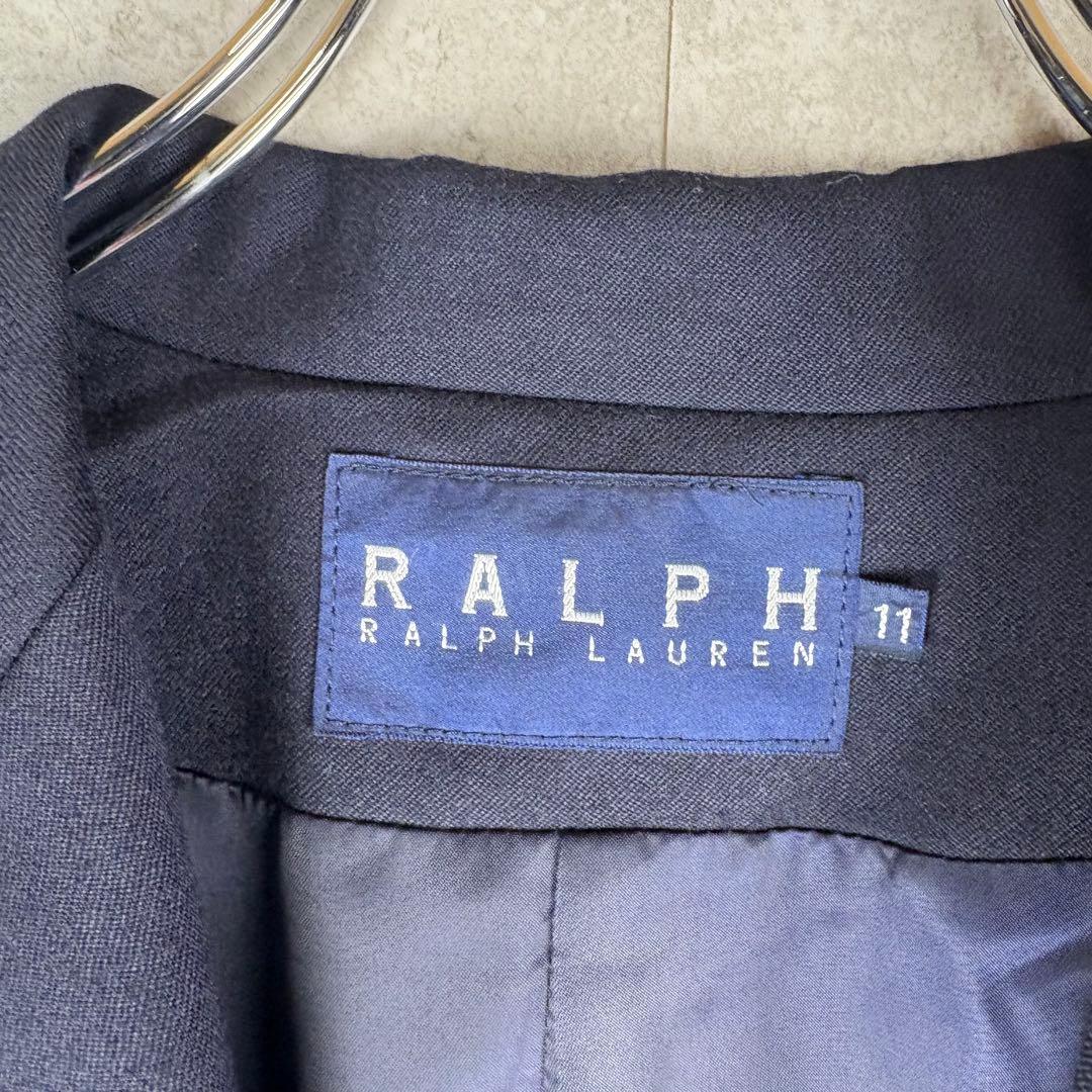 美品　ラルフローレン　紺ブレ　ジャケット　金ボタン　11号　インパクト21