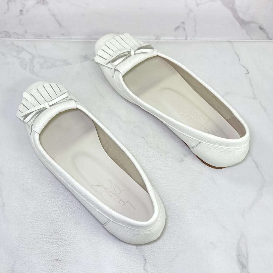 【みっこ 様】LE TALON レザーキルトタッセルフラット