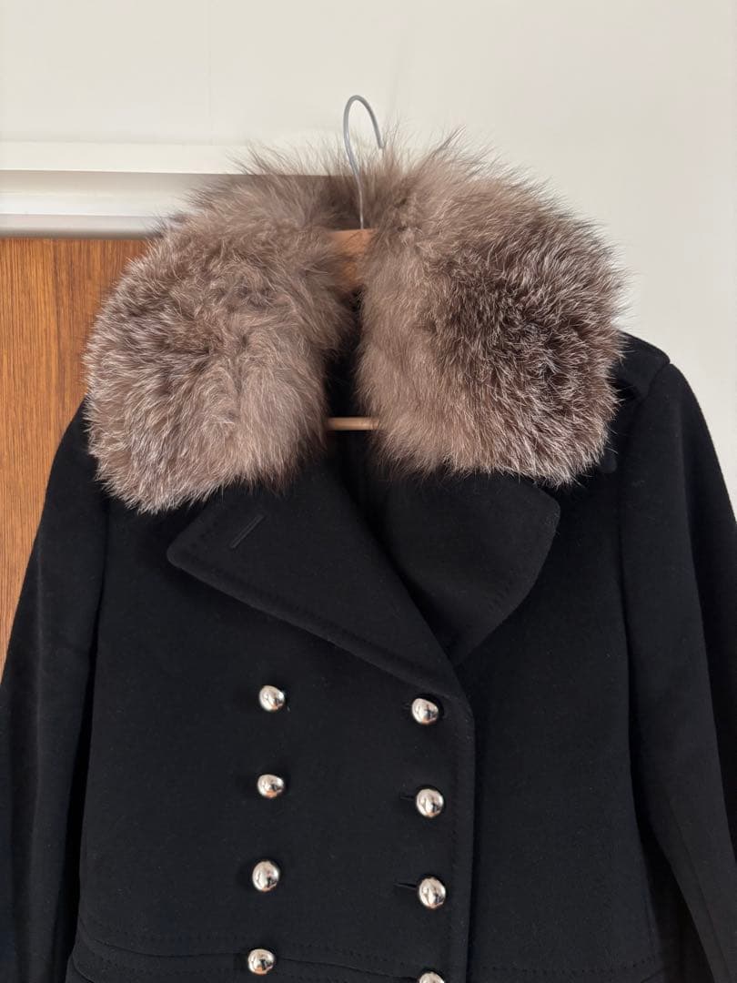 ARTISAN カシミヤ100% フォックスファー付ロングコート II