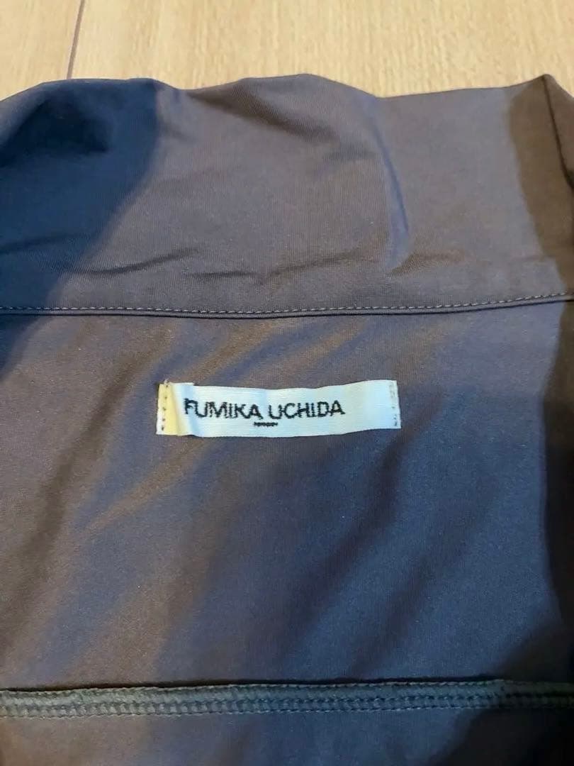 FUMIKA UCHIDA ナイロンジャージー　ハーフジップボディースーツ