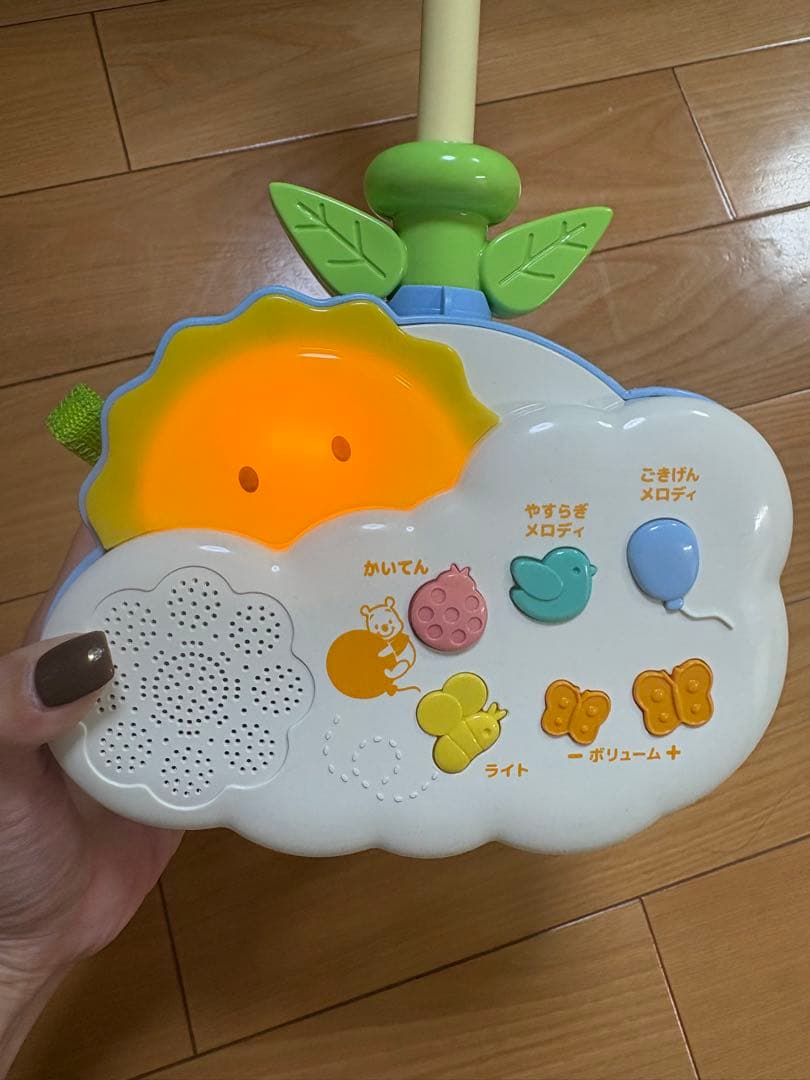 【美品完品】プーメリー くまのプーさん　えらべる回転6wayジムにへんしんメリー