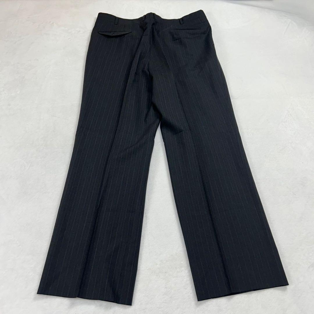 I278 美品 XL バーバリー スーツ上下 ダークグレー メンズ