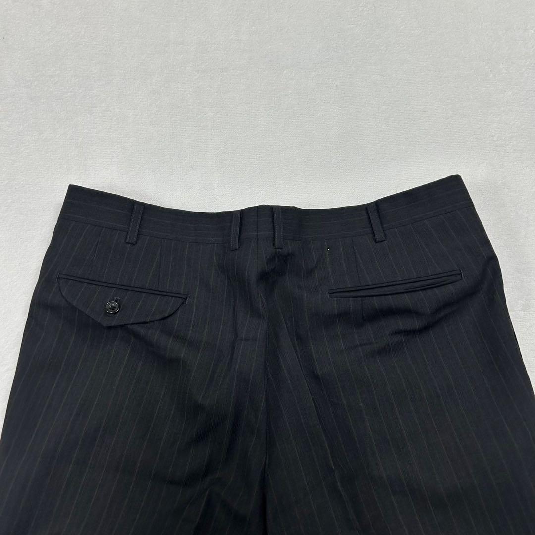 I278 美品 XL バーバリー スーツ上下 ダークグレー メンズ