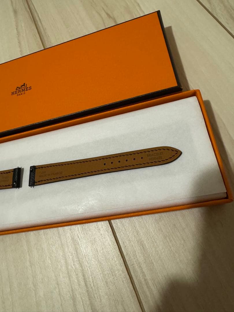 【HERMES/エルメス　ケープコッド用純正ベルト　ノワール 黒】