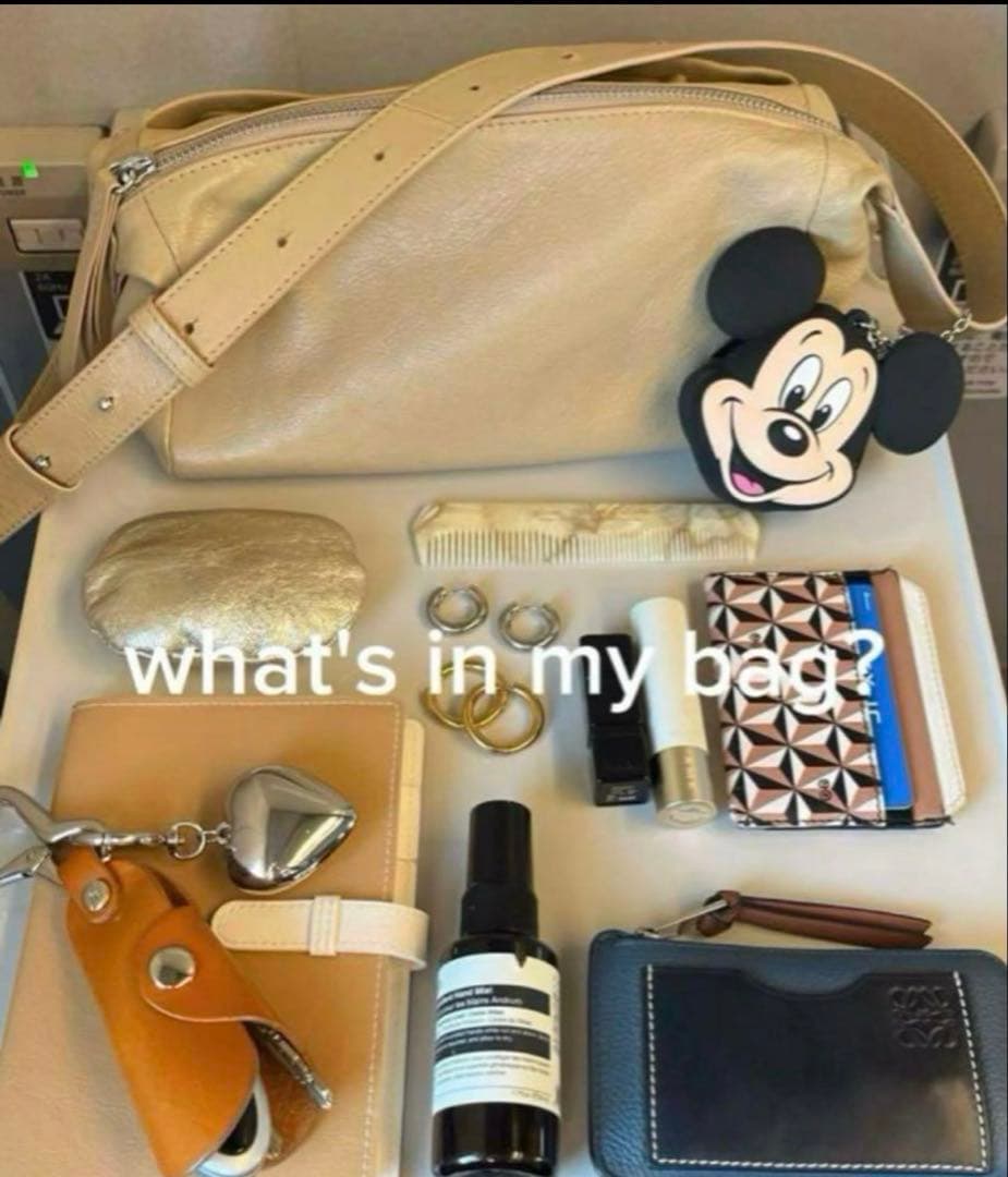 ear papillonner イアパピヨネ　ボックスショルダーバッグ　ベージュ