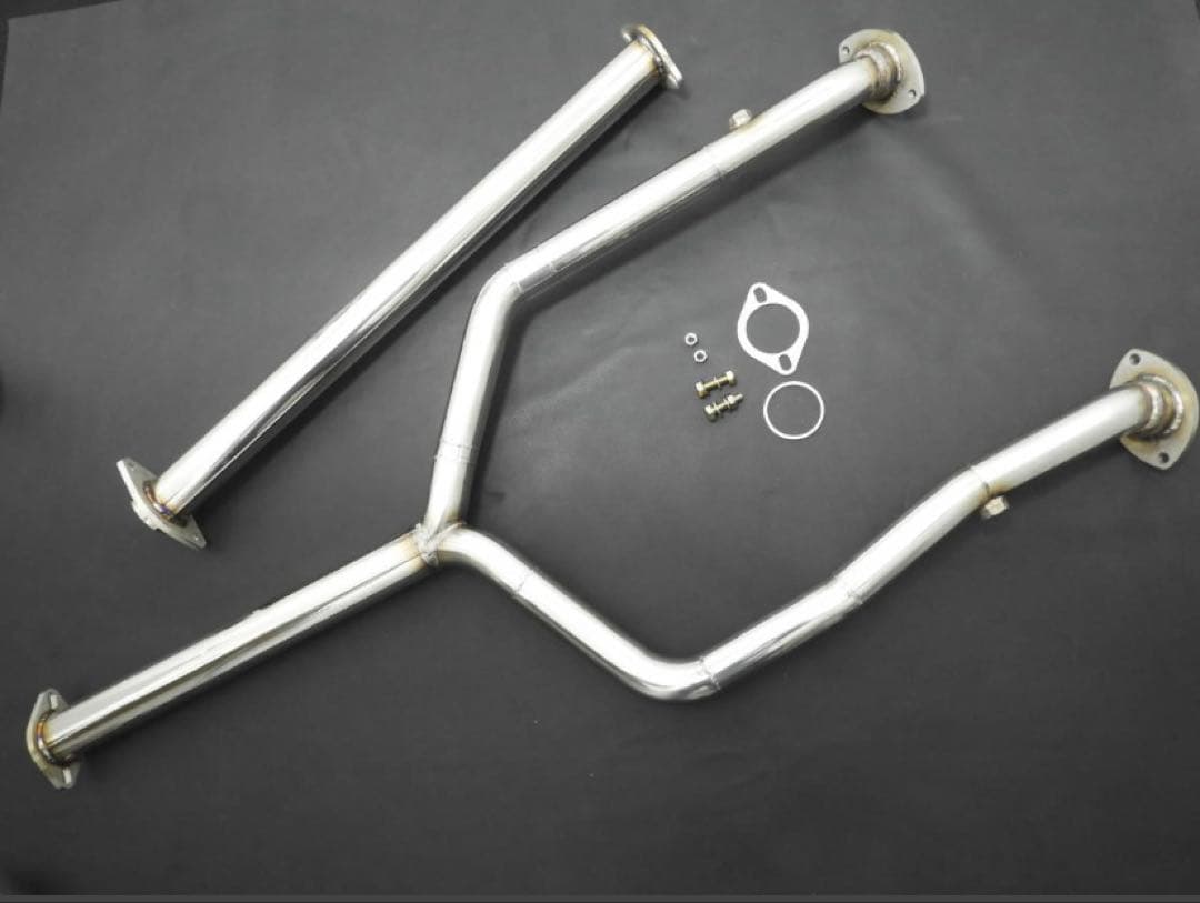 210系クラウンGRS211ワンオフ フロント中間ストレートマフラー 4WD対応