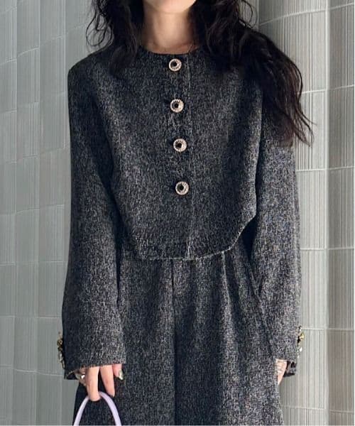 Ameri♡DEFORMATION SUMMER TWEED JACKET