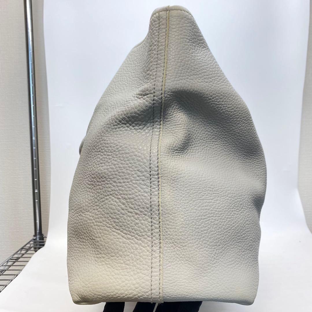 【美品】ボッテガヴェネタ トートバッグ グレー イントレチャート レザー