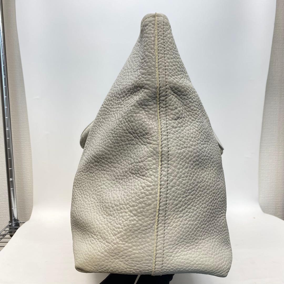 【美品】ボッテガヴェネタ トートバッグ グレー イントレチャート レザー