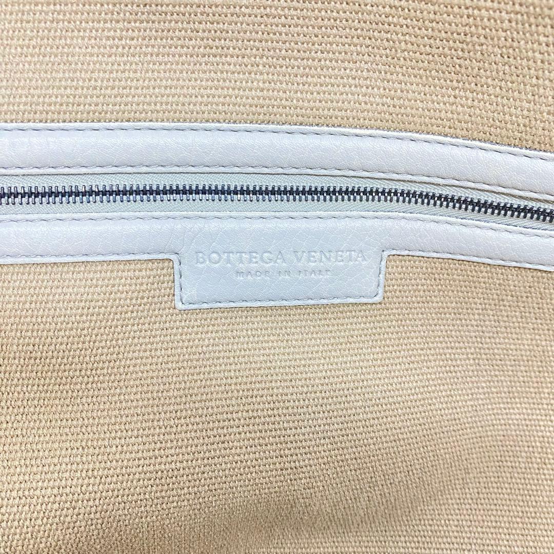 【美品】ボッテガヴェネタ トートバッグ グレー イントレチャート レザー