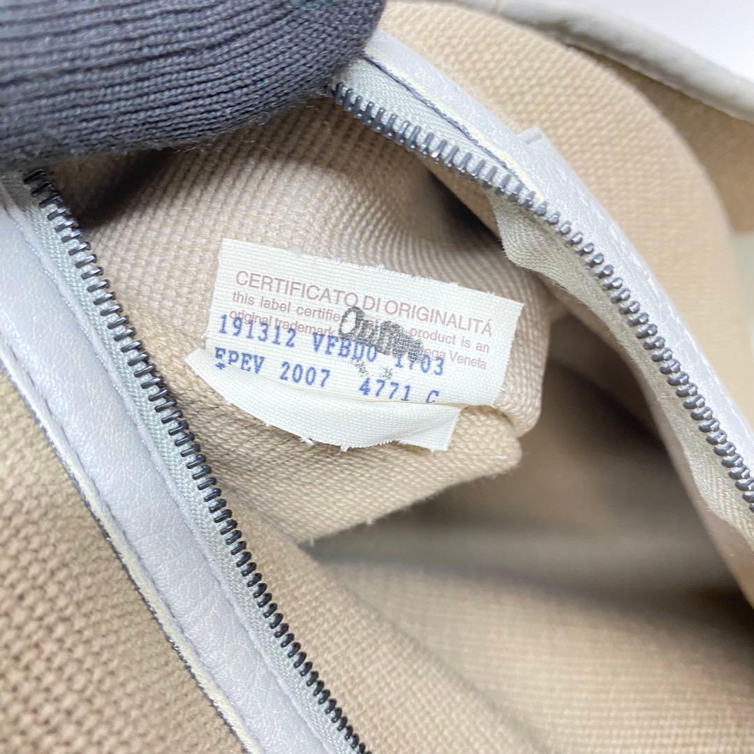 【美品】ボッテガヴェネタ トートバッグ グレー イントレチャート レザー