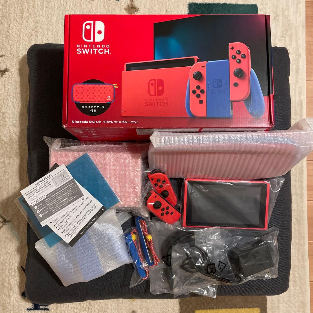 Nintendo Switch マリオレッド×ブルー 本体 初期化済み 1箱