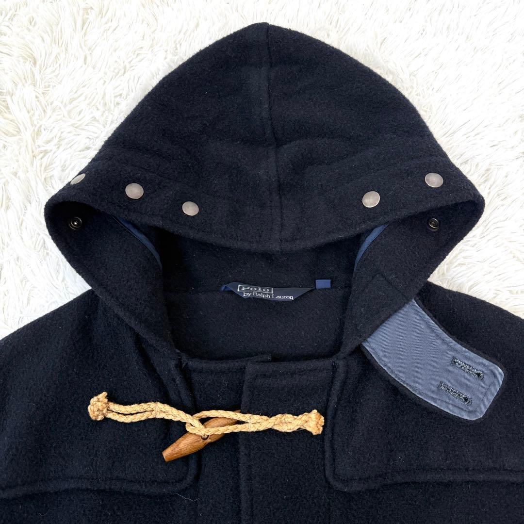 【三角タグ✨90s】ポロバイラルフローレン ウール ダッフルコート マキシ丈 M