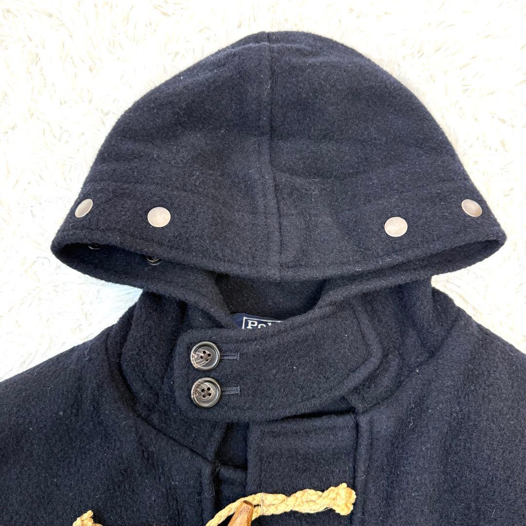 【三角タグ✨90s】ポロバイラルフローレン ウール ダッフルコート マキシ丈 M