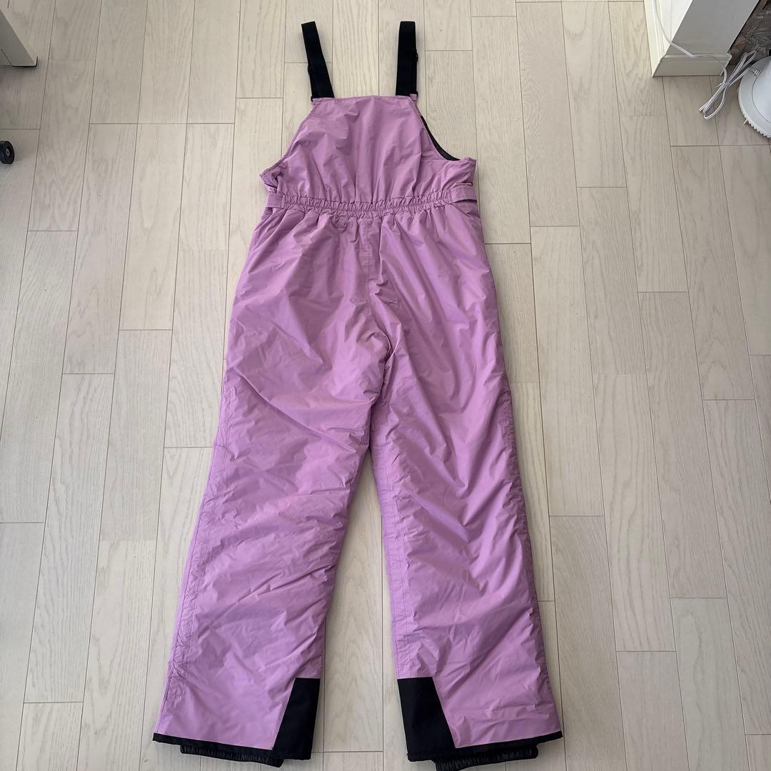 THE NORTH FACEオーバーオール パープル　160 レディー XL