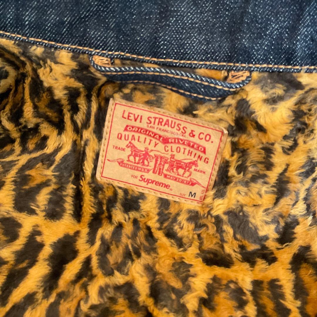 Y様　supreme × リーバイス　デニムジャケット　M　レオパード　米国製