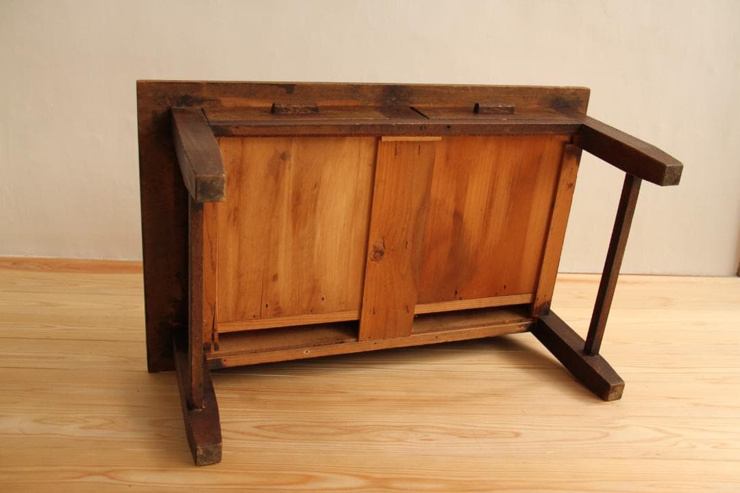 文机　机　木製　アンティーク