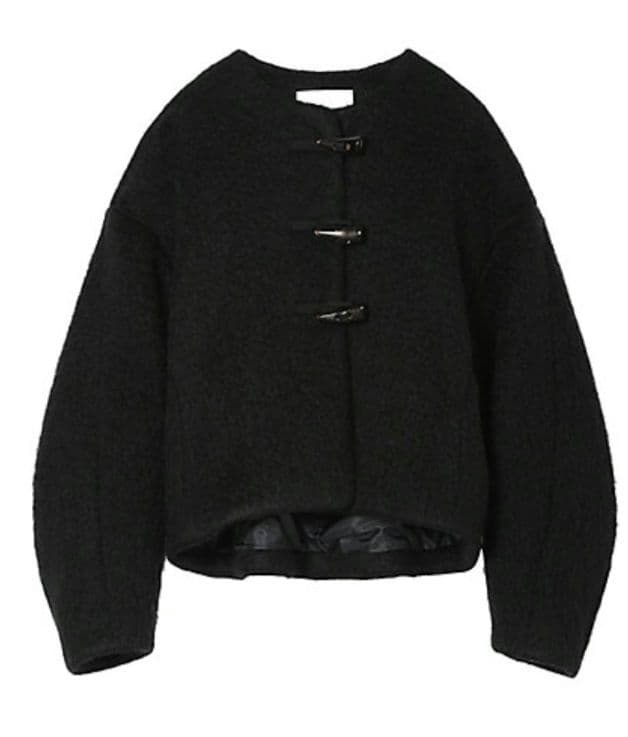 マメクロゴウチGradient Dye Mohair Cropped Coat