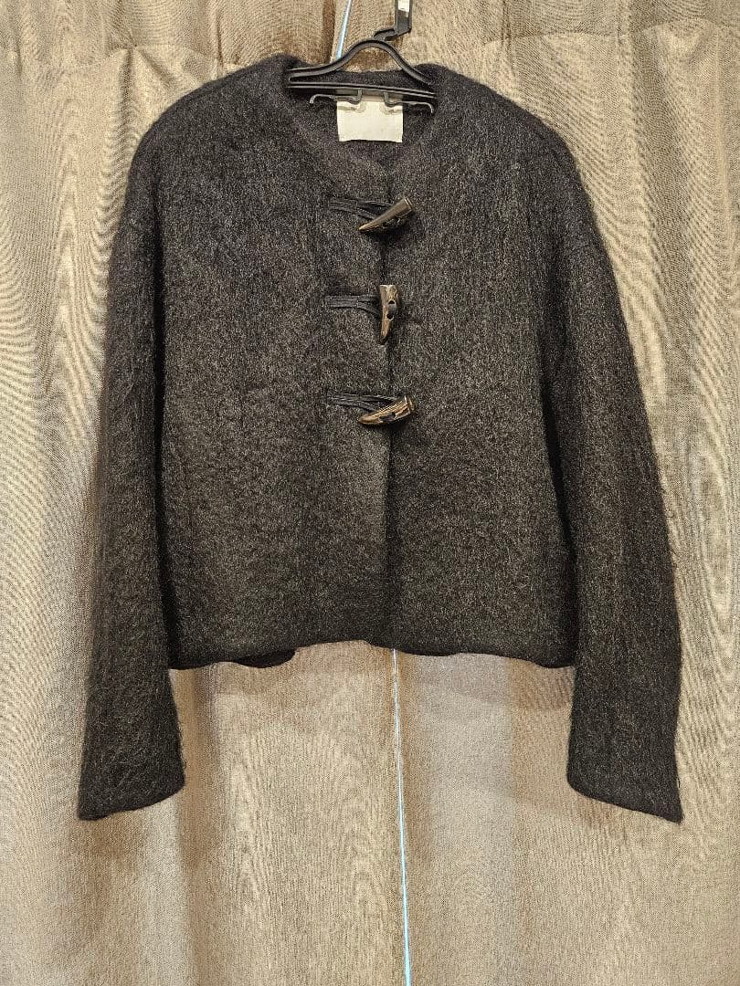 マメクロゴウチGradient Dye Mohair Cropped Coat