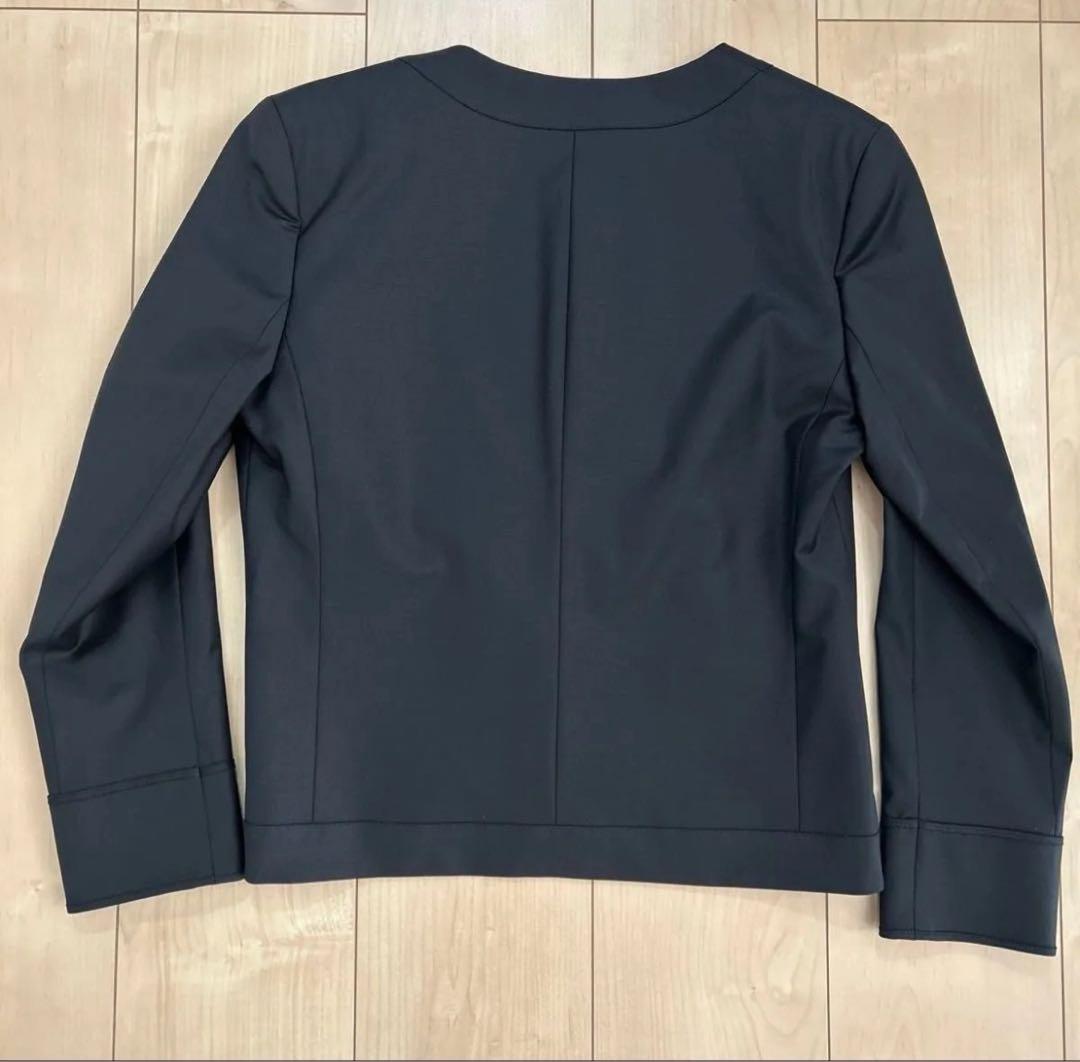 【極美品‼︎ 】 セオリーリュクス ノーカラージャケット ネイビー サイズ40